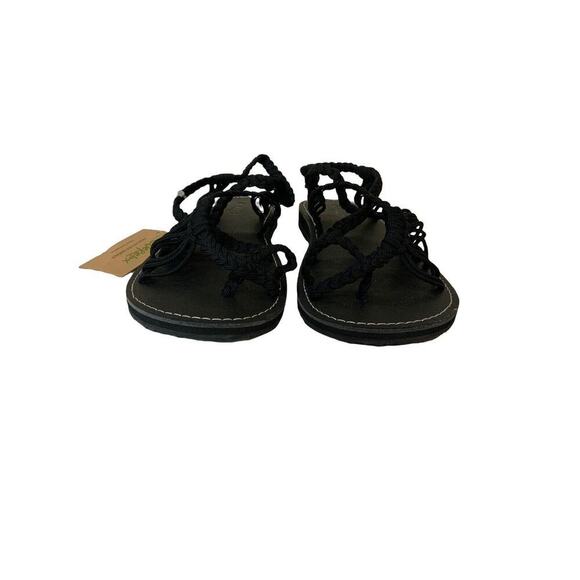 Everelax Women Size 11 Hand Woven Adjustable Straps Rope Braided Flat Sandals - Picture 4 of 10